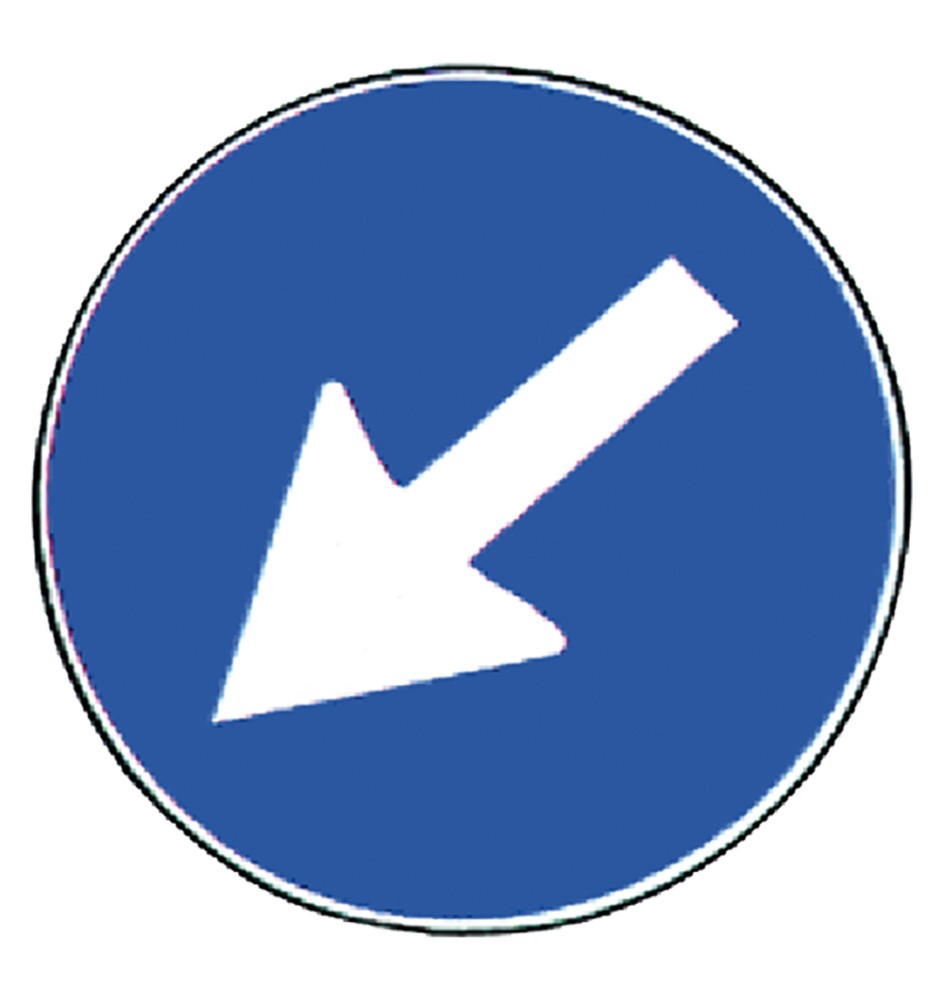 SEGNALE 'DIREZIONE OBBLIGATORIA' fig. 82