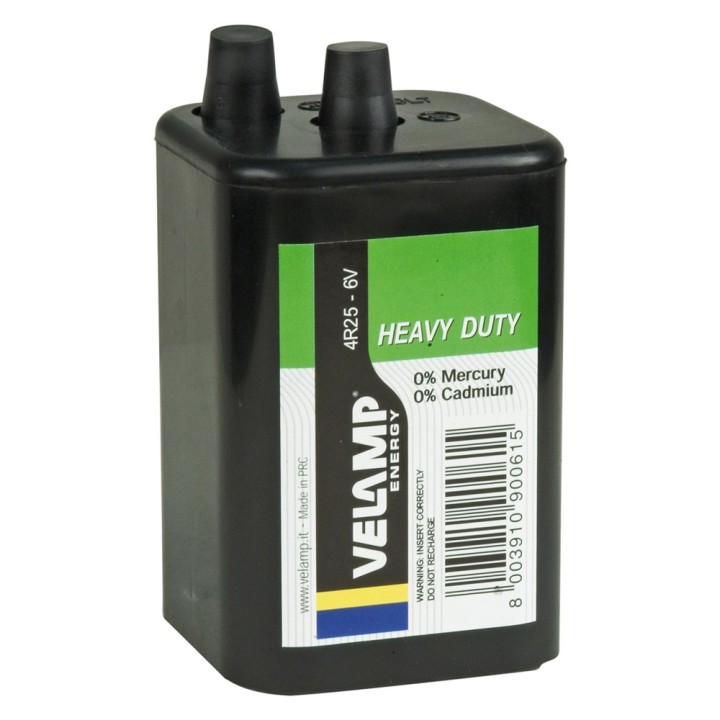 BATTERIA PER LAMPADA LAMPEGGIANTE 4R25 - 6 V