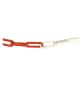 CATENA SEGNALETICA ACCIAIO BICOLORE bobina mt 30 bianco/rosso