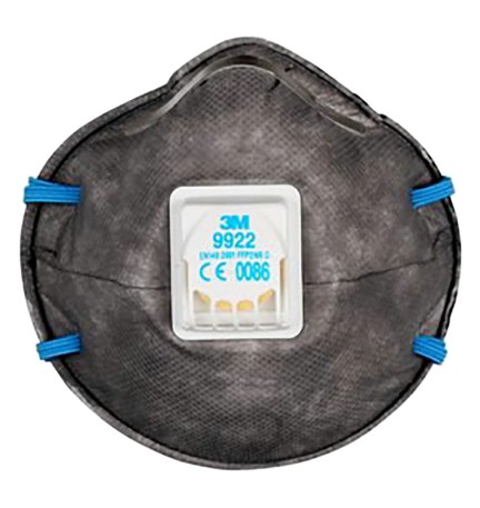 MASCHERA RESPIRATORIA SERIE 9000 CON VALVOLA 9922 - FF P2