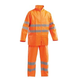 GIACCA E PANTALONE IMPERMEABILI ALTA VISIBILITA' L
