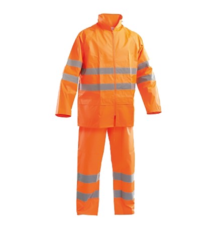 GIACCA E PANTALONE IMPERMEABILI ALTA VISIBILITA' L