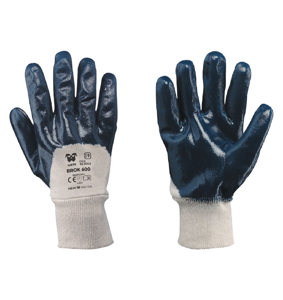 GUANTI NBR POLSO MAGLIA 'BROK 600' Tg. 9