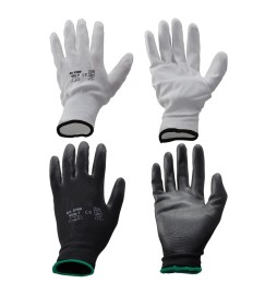 GUANTI POLIESTERE / POLIURETANO Tg.11 (XXL) - palmo nero