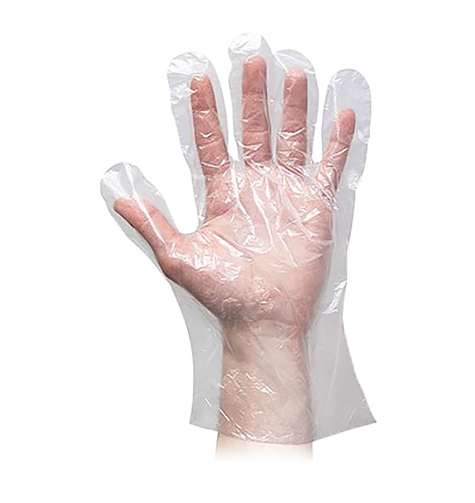 GUANTI POLIETILENE PEHD MONOUSO misura grande