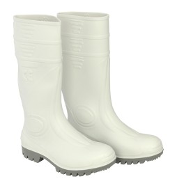 STIVALI ANTINFORTUNISTICA 'GINOCCHIO' N. 41 - colore bianco/grigio