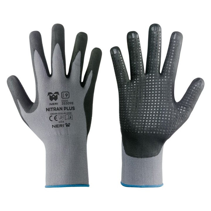 GUANTI NYLON / NITRILE 'NITRAN PLUS' Tg. 9