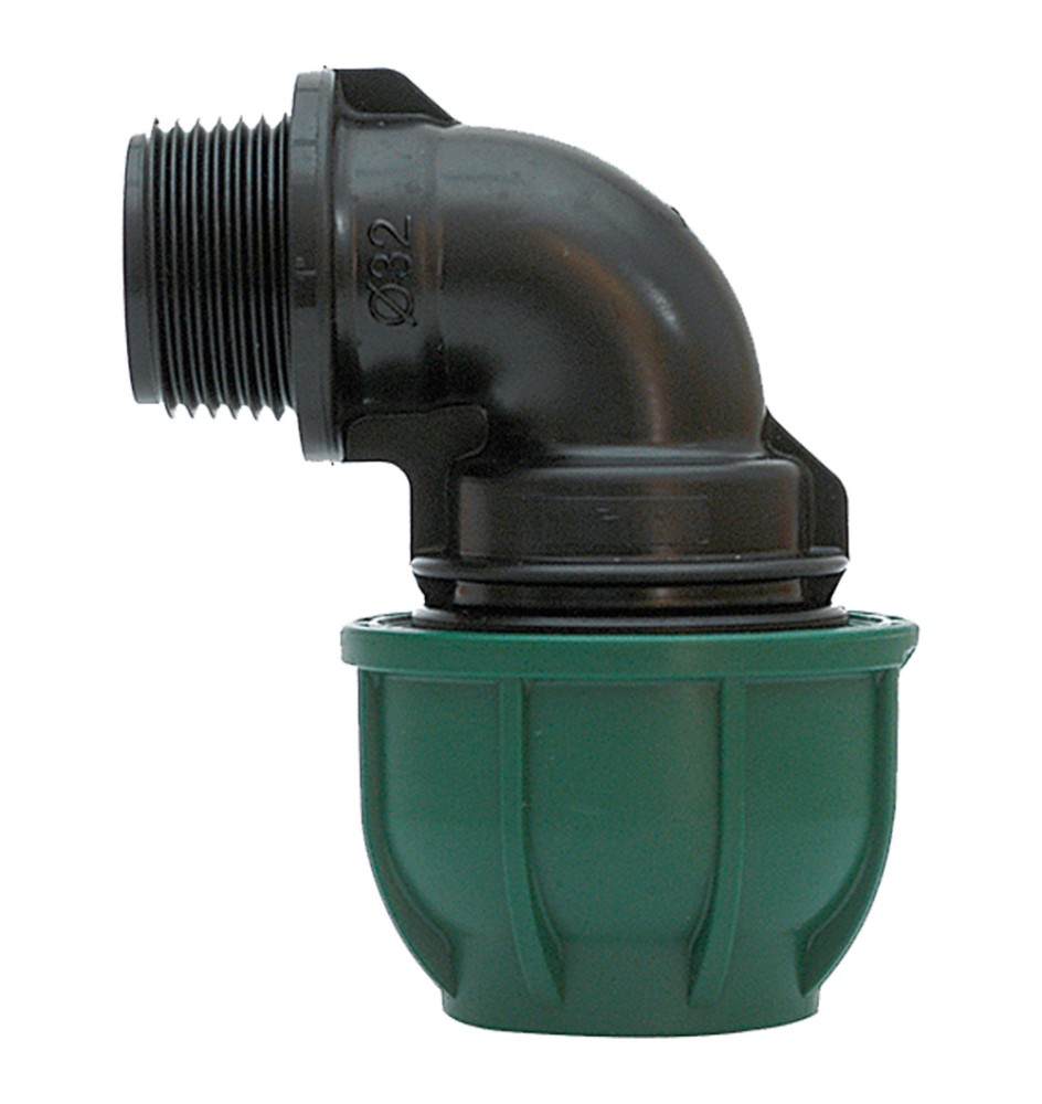 GOMITO A 90° CON DERIVAZIONE MASCHIO Ø 20 x 1/2 - PN 12,5