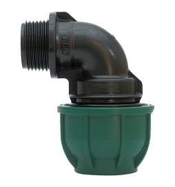 GOMITO A 90° CON DERIVAZIONE MASCHIO Ø 25 x 3/4 - PN 12,5