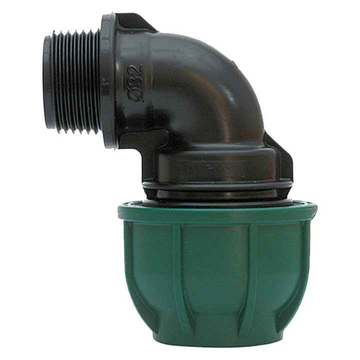 GOMITO A 90° CON DERIVAZIONE MASCHIO Ø 25 x 3/4 - PN 12,5