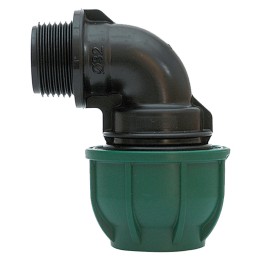 GOMITO A 90° CON DERIVAZIONE MASCHIO Ø 32 x 1 - PN 12,5