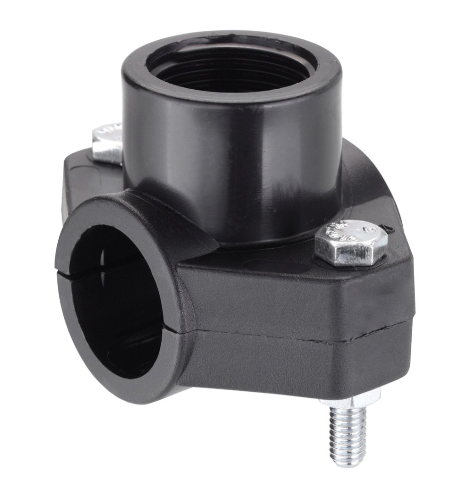 PRESA A STAFFA IN POLIPROPILENE Ø 40 x 1 (2 bulloni)