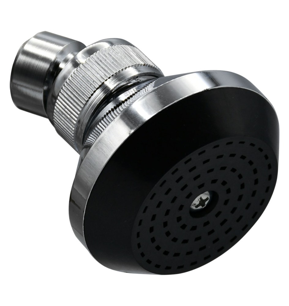 SOFFIONE LINEA 'BLACK' ABS cromato