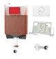 CASSETTA DI SCARICO WC INCASSO COMPLETA 'MONOLITH kit