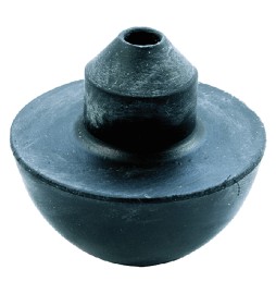 VALVOLA MEZZA SFERA in gomma nera