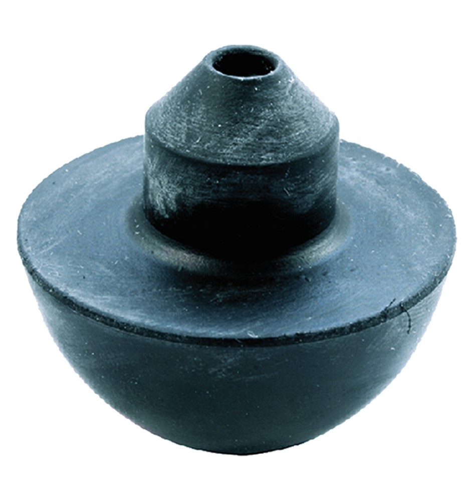 VALVOLA MEZZA SFERA in gomma nera