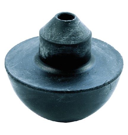 VALVOLA MEZZA SFERA in gomma nera