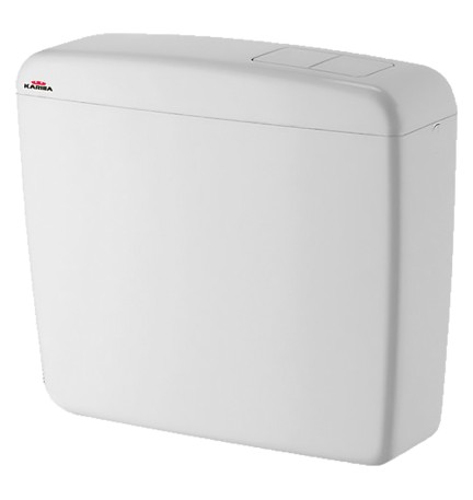 CASSETTA DI SCARICO WC ESTERNA 'SUPER KARIBA DUO' cm 44 x 41,5 x 13,5