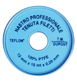 NASTRO TEFLON 'PROFESSIONALE' 3/4 x 15 mt. x 0,2 mm
