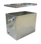 VASO DI ESPANSIONE IN ACCIAIO INOX Lt. 30 - cm. 41 x 26 x h.31