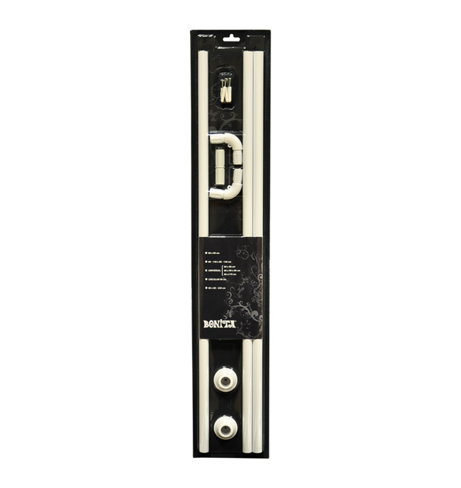 TELAIO PER TENDE DOCCIA UNIVERSALE cm 86x86 - 86x90x86 - 86x170