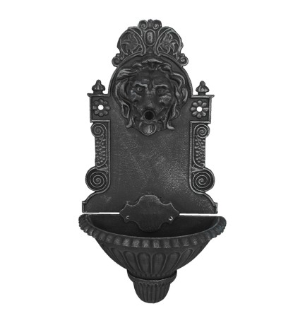 FONTANA A PARETE MODELLO 'LEONE' antracite - Ø foro 20 mm.