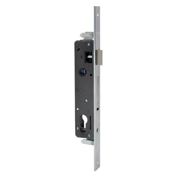 SERRATURA DA INFILARE PER MONTANTI ART.783.3 E 35 - con scrocco - front. mm 24