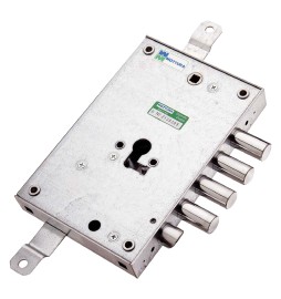 SERRATURA DA APPLICARE TRIPLICE PER PORTE BLINDATE ART. 85.571 Dx E 63 - mm...