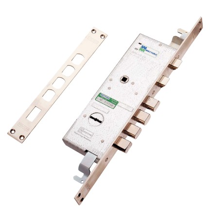 SERRATURA ELETTRICA DA INFILARE TRIPLICE PER PORTE BLINDATE ART. 72.14ELE E 47 - scatola mm 234 x 78