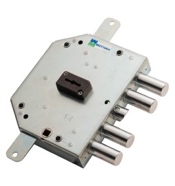 SERRATURA DA APPLICARE TRIPLICE PER PORTE BLINDATE ART. 89C.755 Dx E 60 - mm...