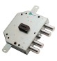 SERRATURA DA APPLICARE TRIPLICE PER PORTE BLINDATE ART. 89C.755 Sx E 60 - mm 132 x 165