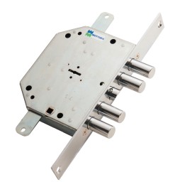 SERRATURA DA INFILARE TRIPLICE PER PORTE BLINDATE ART. 89C.751 Dx E 60 - mm...