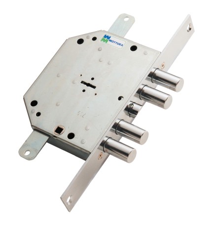 SERRATURA DA INFILARE TRIPLICE PER PORTE BLINDATE ART. 89C.751 Sx E 60 - mm 132 x 165