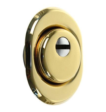 DEFENDER ANTITRAPANO REGOLABILE PER SERRATURE h.14/25 mm - Ø mm. 50 cromo satin.