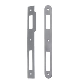 CONTROPIASTRA PER SERRATURA 'PATENT' B.T. nichelato - interasse 70 mm