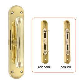 CREMONESE 'GOCCIA' con fori - oro lucido verniciato