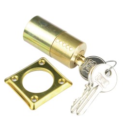 CILINDRO TONDO PER SERRATURA DA APPLICARE Ø 25 mm.