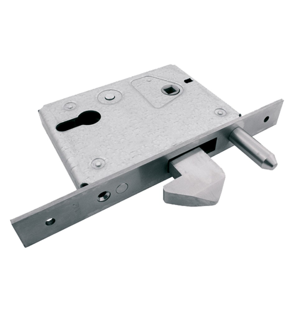 SERRATURA DA INFILARE A GANCIO SPORGENTE E PERNO E 60