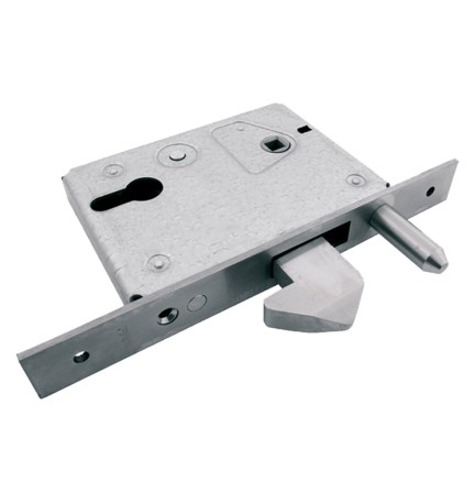 SERRATURA DA INFILARE A GANCIO SPORGENTE E PERNO E 60