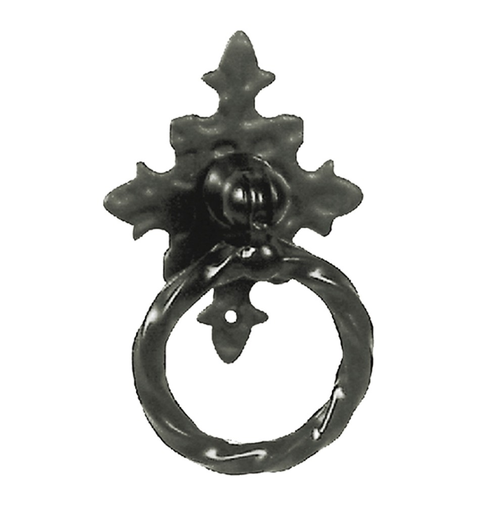 MANIGLIA AD ANELLO CON PIASTRA mm 35