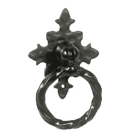 MANIGLIA AD ANELLO CON PIASTRA mm 35