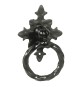 MANIGLIA AD ANELLO CON PIASTRA mm 35