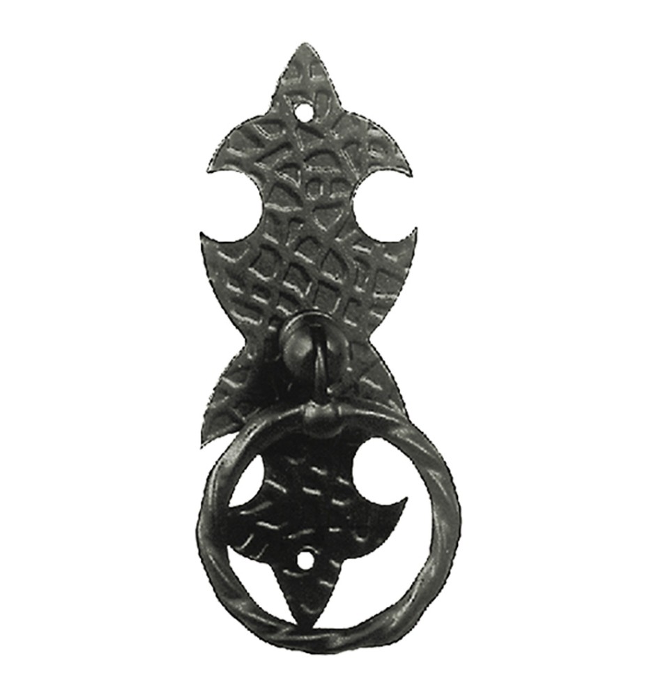 MANIGLIA AD ANELLO CON PIASTRA mm 45