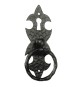 MANIGLIA AD ANELLO CON PIASTRA mm 45