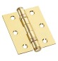 CERNIERA CON CUSCINETTI OTTONATA mm 75 x 65 - sp.2