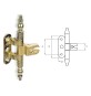 CERNIERA PER MOBILI 'A0114' oro