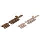 CATENACCIO TRASVERSALE RICOPERTO ART.215 mm 120 - acciaio bronzato