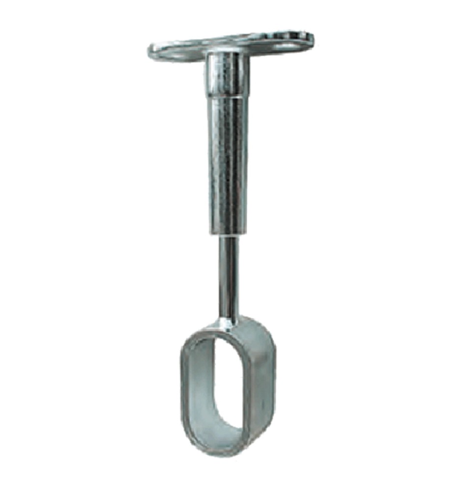 REGGITUBO CENTRALE PER TUBO OVALE mm 15 x 30 - finitura cromata