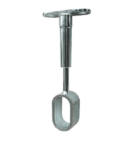 REGGITUBO CENTRALE PER TUBO OVALE mm 15 x 30 - finitura cromata