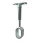 REGGITUBO CENTRALE PER TUBO OVALE mm 15 x 30 - finitura cromata